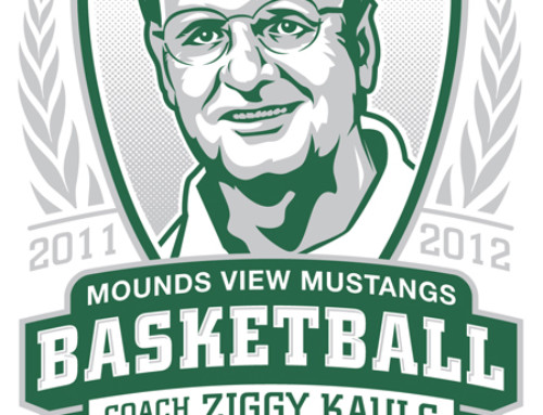MV Mustangs Celebrate Coach Kauls Court