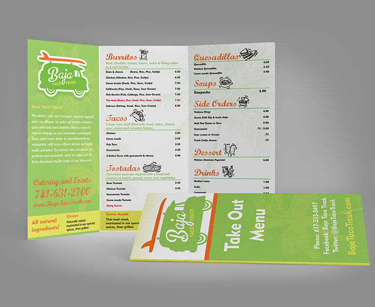 Food Truck Print Collateral by Rocketman Creative